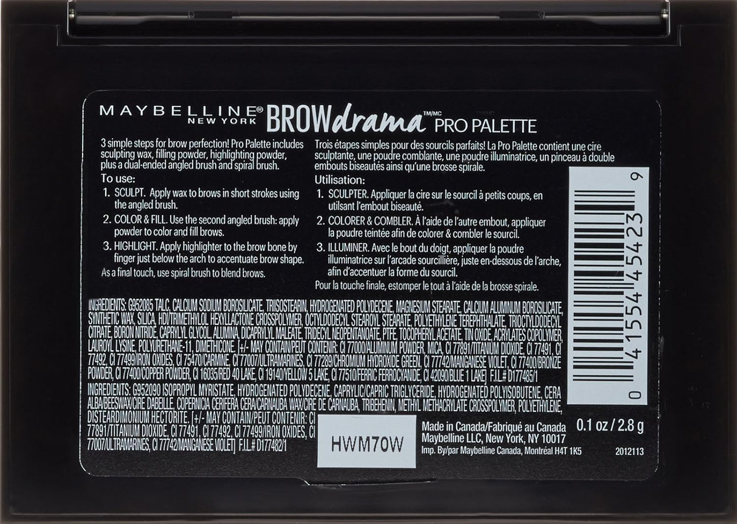 Maybelline Brow Drama Pro Palette - Deep Brown