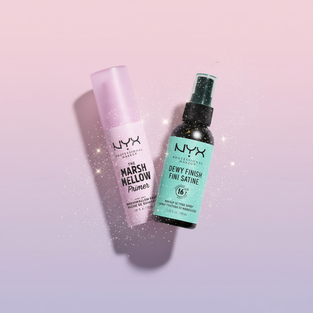 NYX Vegan Smoothing Primer & Dewy Setting Spray - 16HR Wear