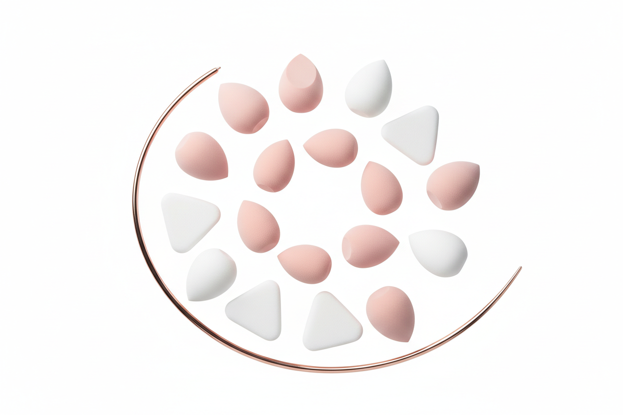 14PCS Makeup Sponge Set - Beauty Blenders with Mini Sponges & Powder Puffs