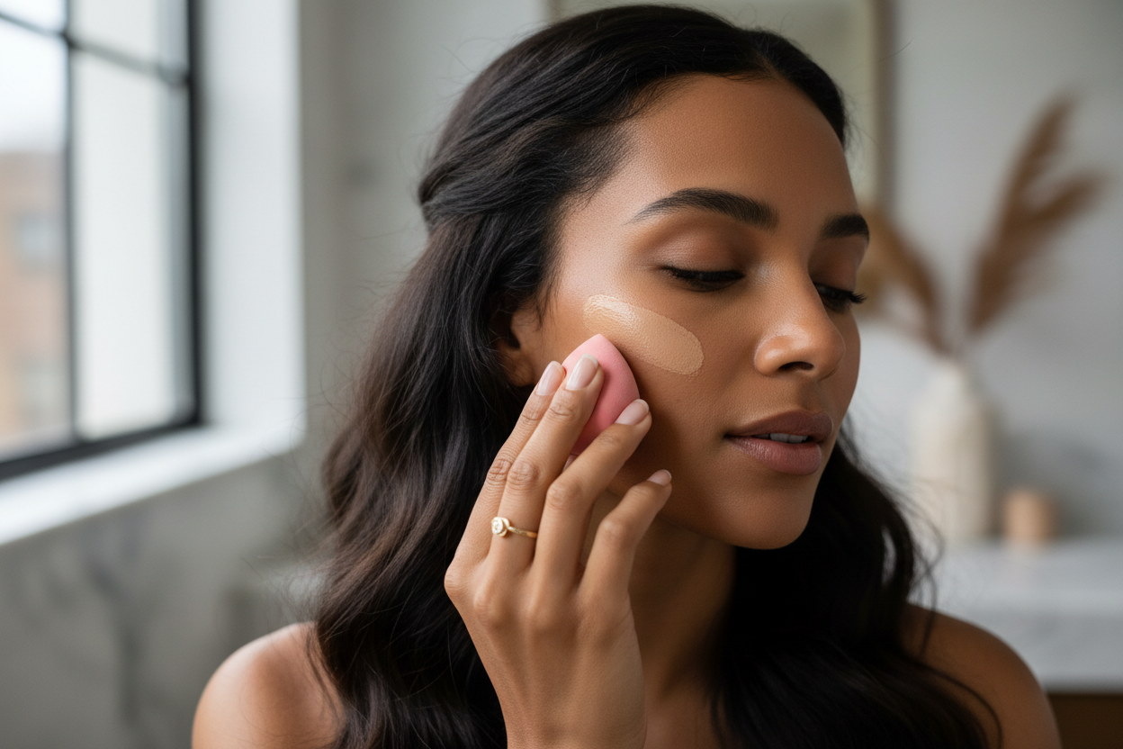 14PCS Makeup Sponge Set - Beauty Blenders with Mini Sponges & Powder Puffs