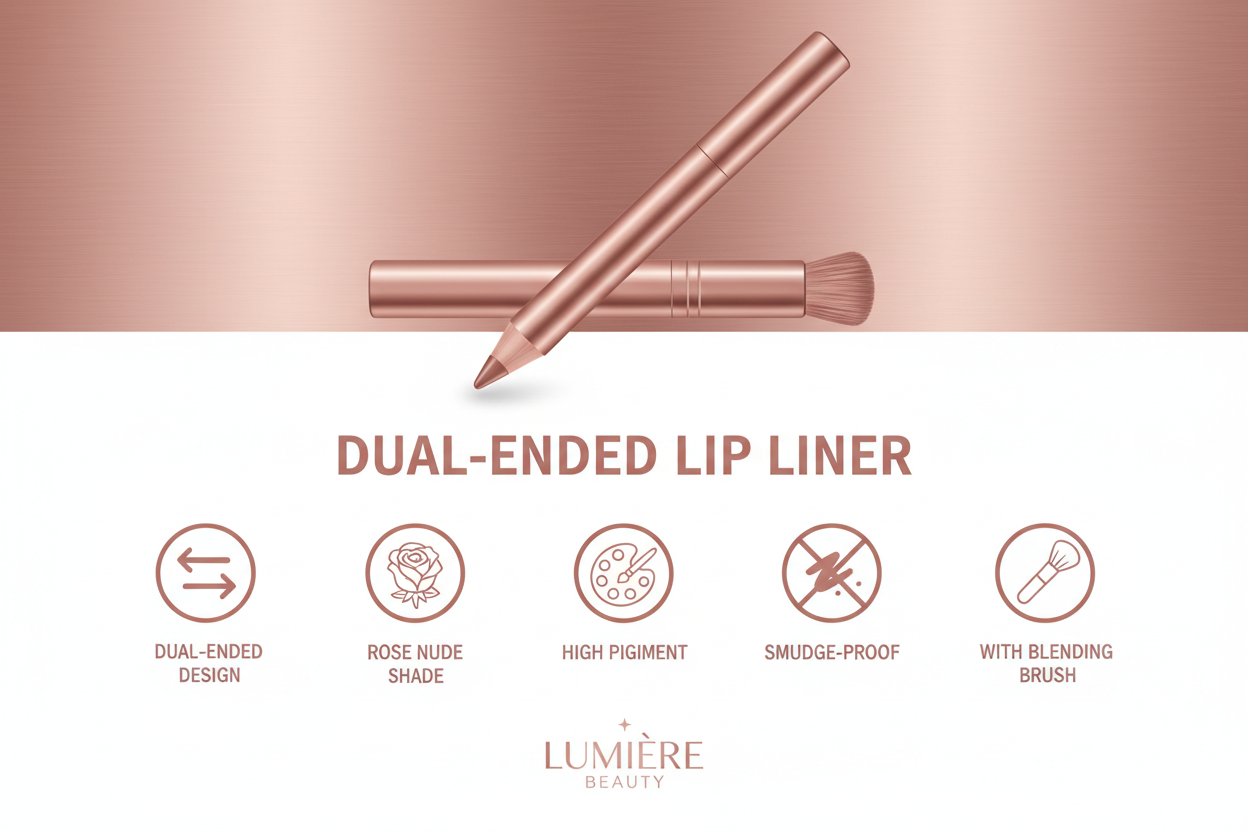 Pupa Milano True Lips Blendable Lip Liner - 038 Rose Nude Dual-Ended