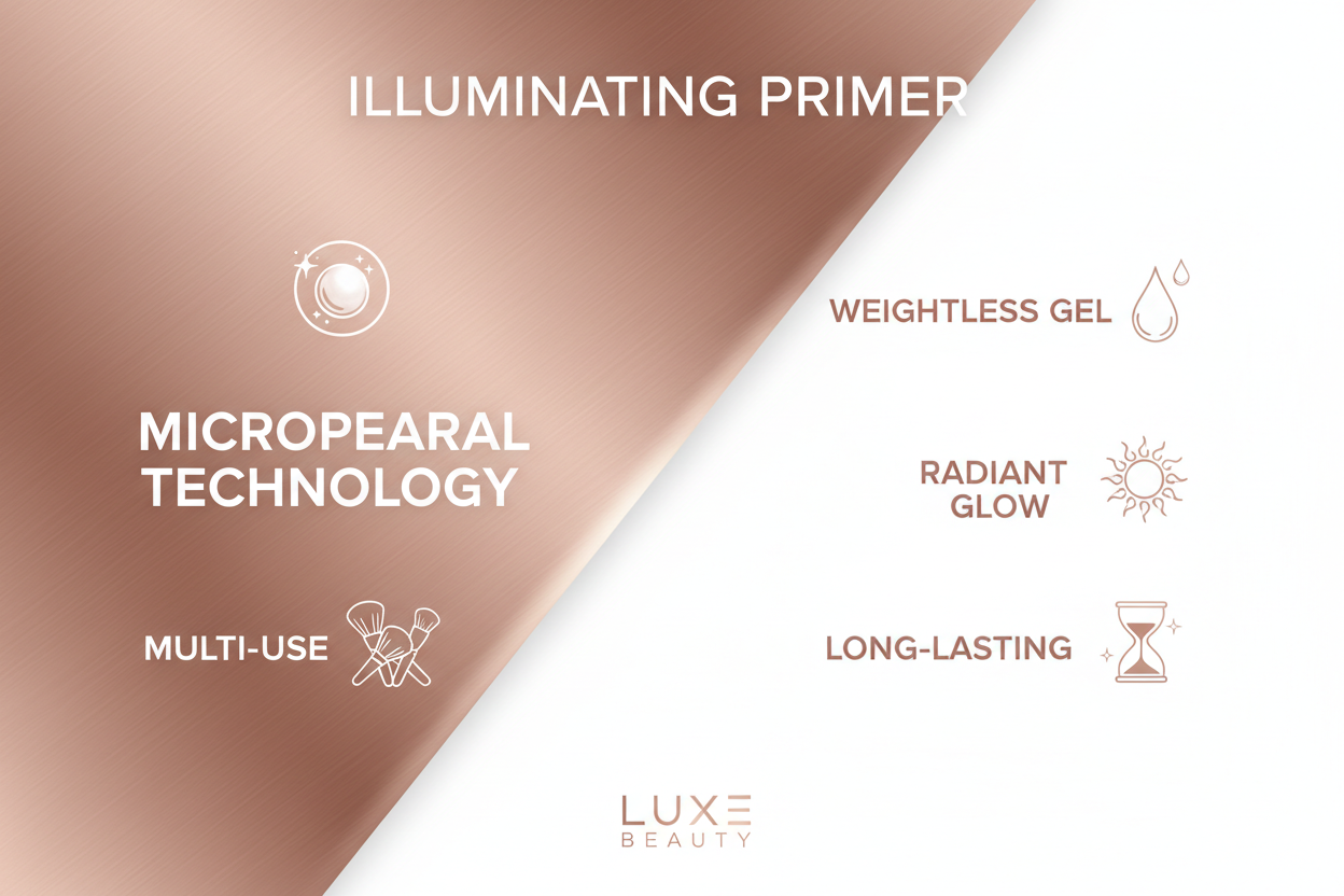 MOIRA Illuminating Glow Primer - Weightless Gel Primer with Micropearls