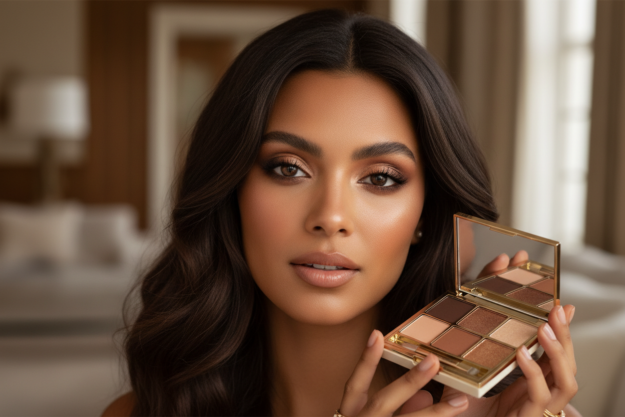 Sunset Blvd Eyeshadow Palette - 16 Colors Brown Nude Earth Tone Matte & Shimmer