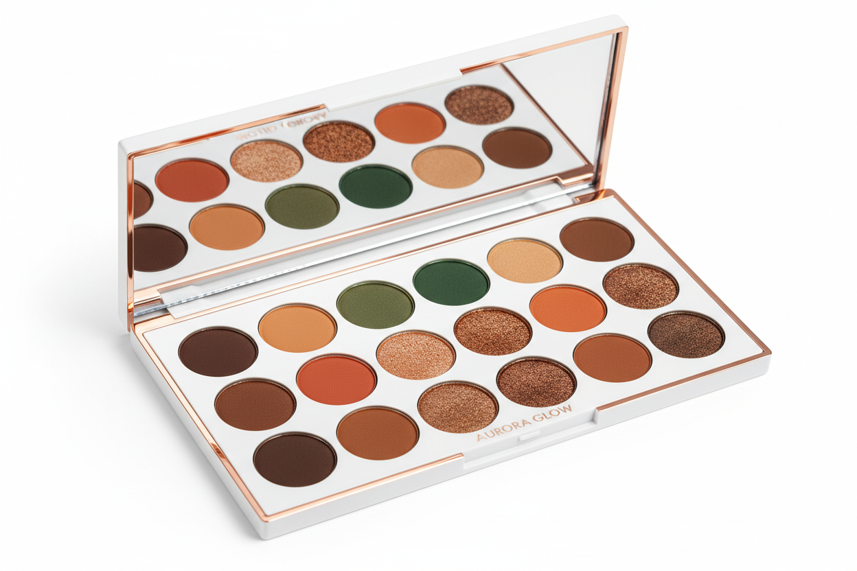 Sunset Blvd Eyeshadow Palette - 16 Colors Brown Nude Earth Tone Matte & Shimmer