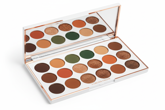 Sunset Blvd Eyeshadow Palette - 16 Colors Brown Nude Earth Tone Matte & Shimmer